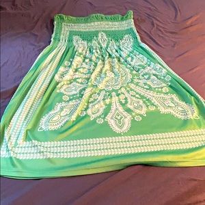 Gorgeous green Venus strapless sundress sizelarge